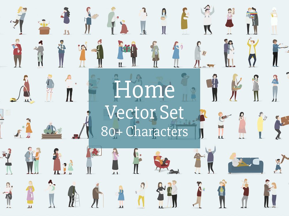 Home and Family Vector Icons