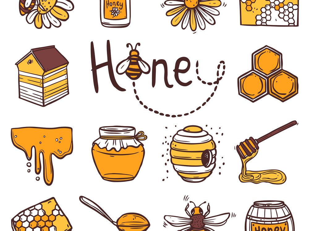 Honey Line Icons