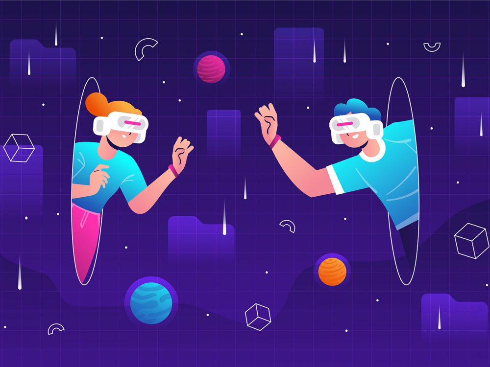 Metaverse Free Vector Illustration