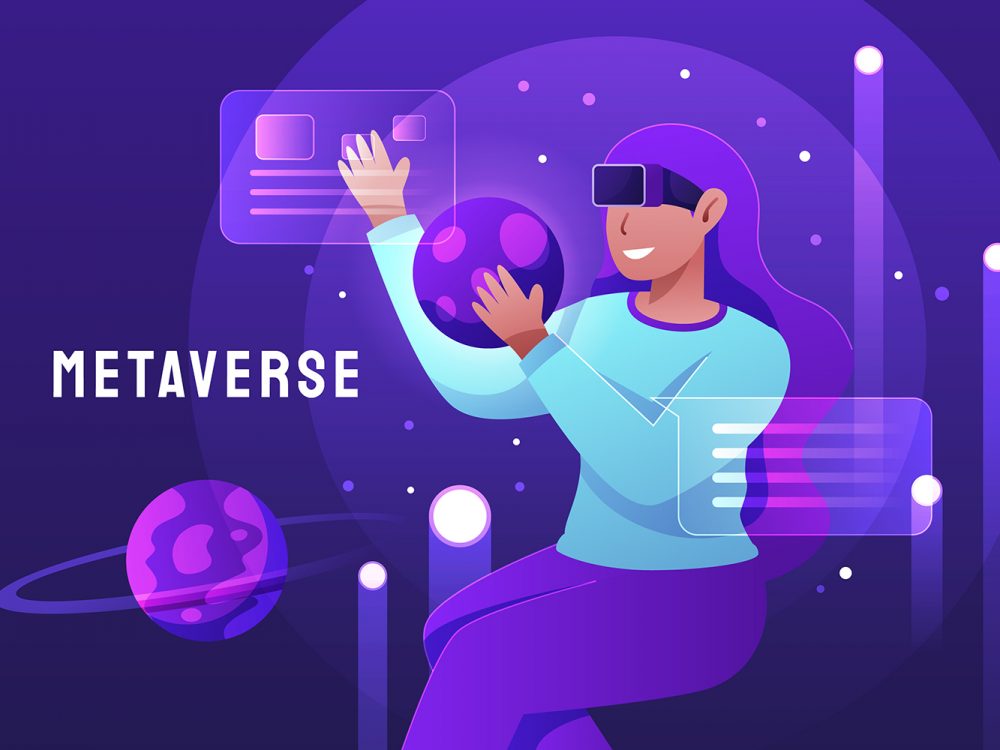 Metaverse Free Vector Illustration