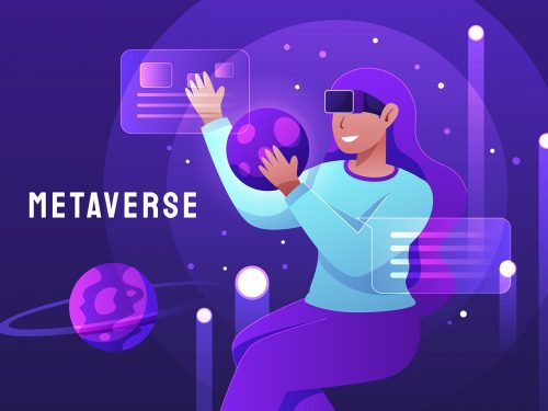 Metaverse Free Vector Illustration