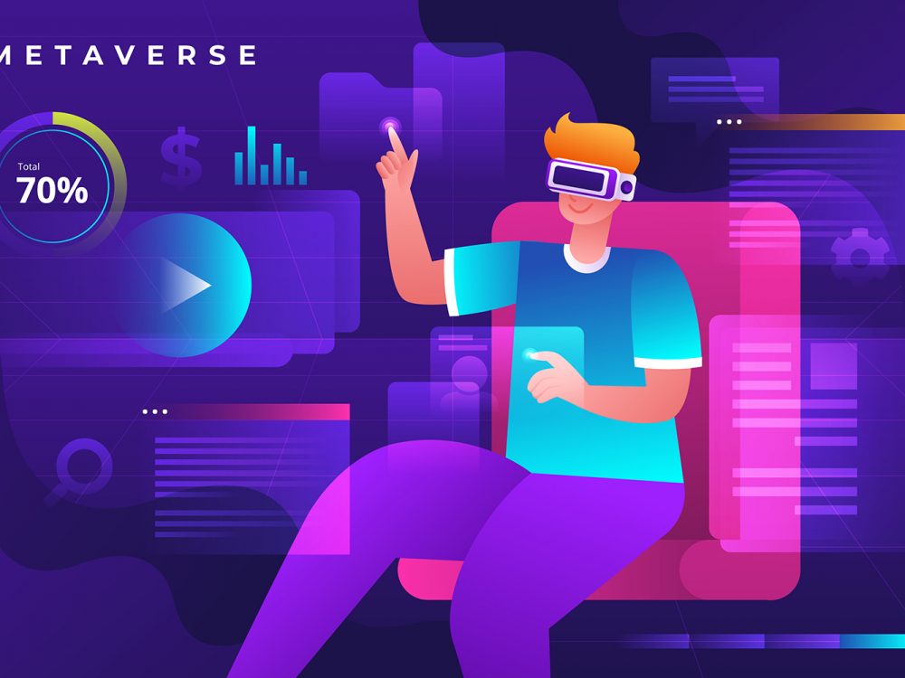 Metaverse Free Vector Illustration