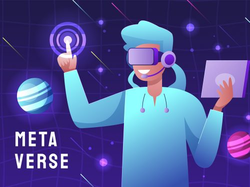 Metaverse Free Vector Illustration