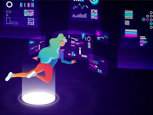 Metaverse Free Vector Illustration