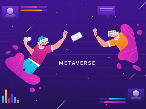 Metaverse Free Vector Illustration