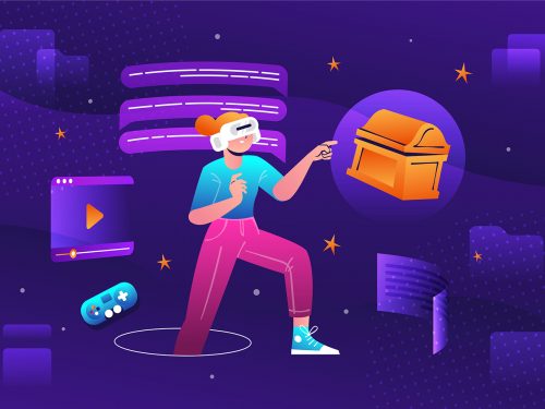 Metaverse Free Vector Illustration