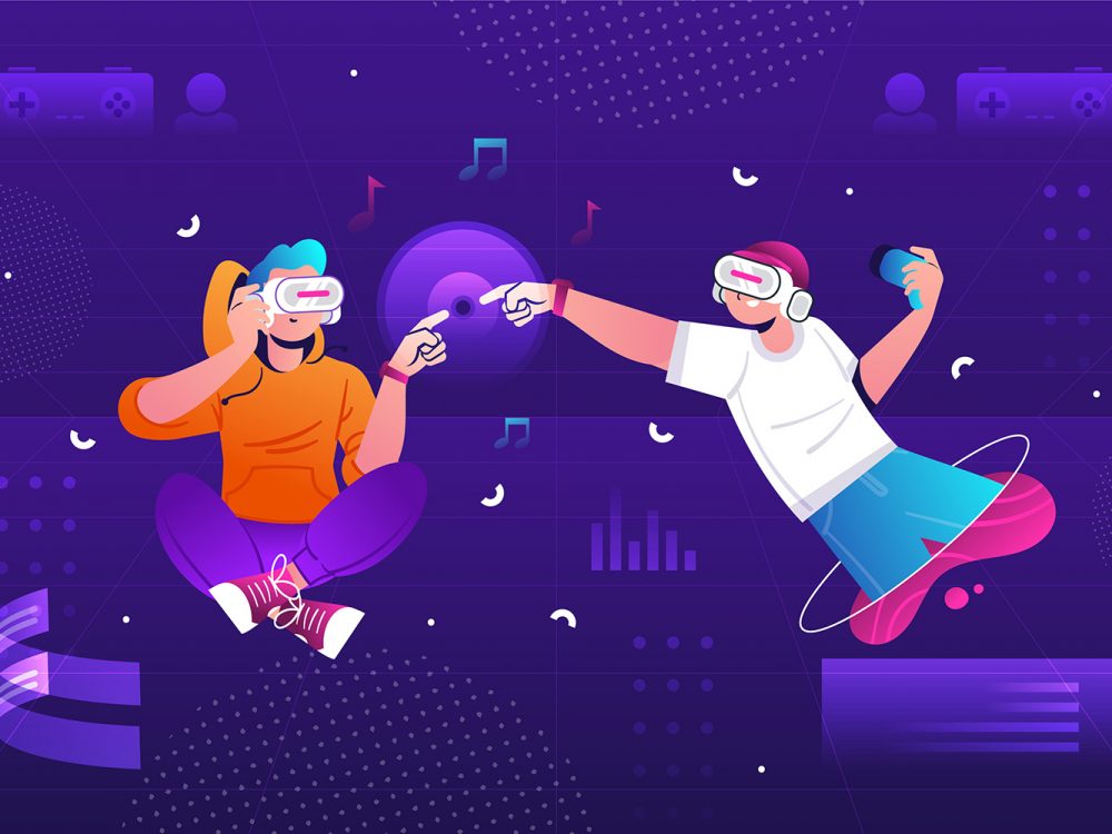 Metaverse Free Vector Illustration