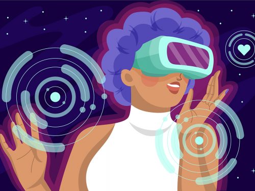 Metaverse Free Vector Illustration