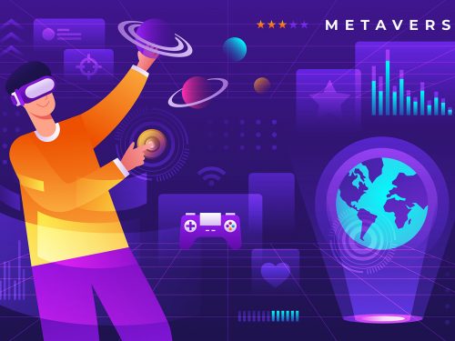 Metaverse Free Vector Illustration