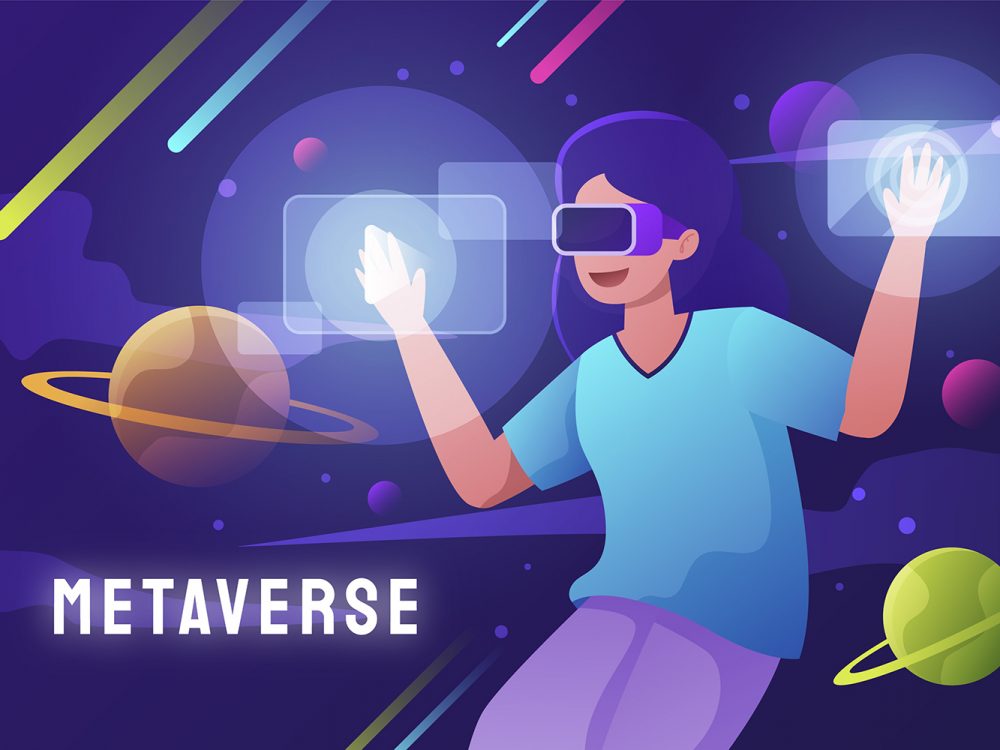 Metaverse Free Vector Illustration