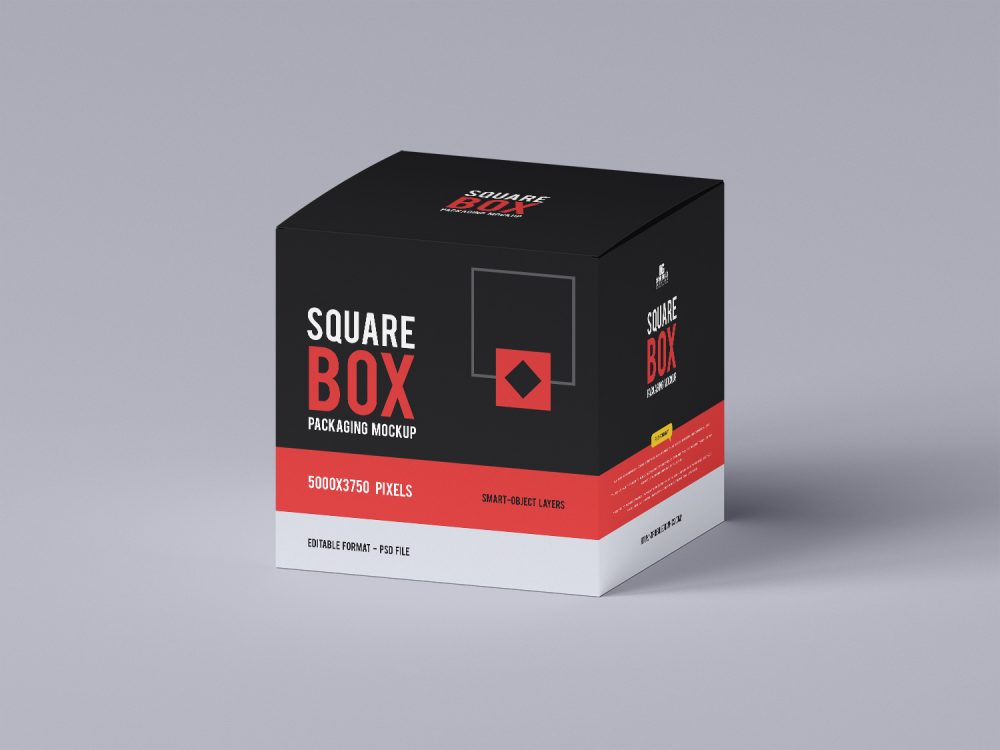 Modern Box Packaging Mockup