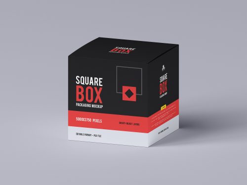 Modern Box Packaging Mockup