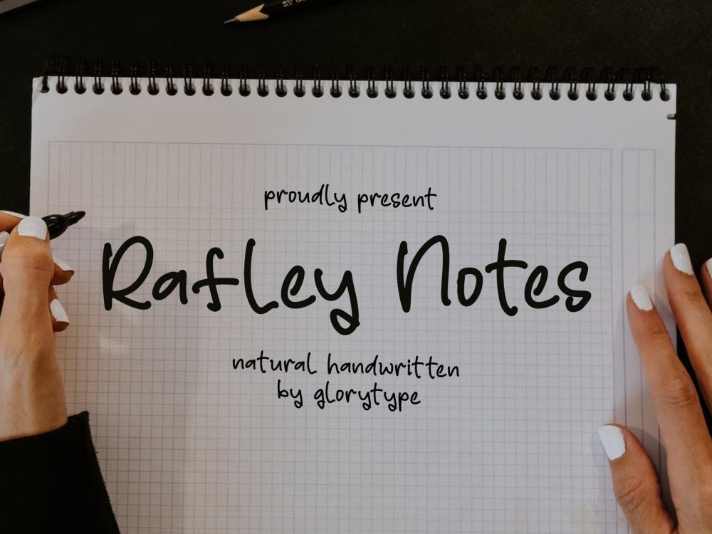 Rafley Notes Free Font