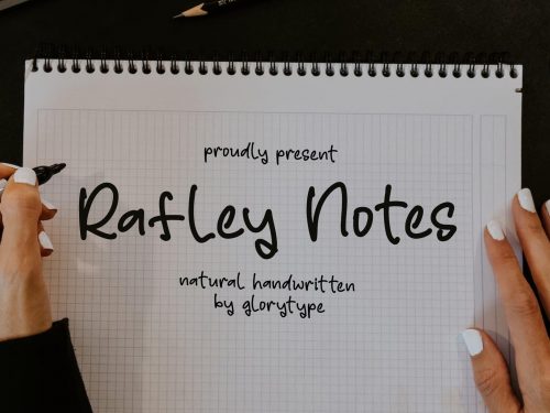 Rafley Notes Free Font