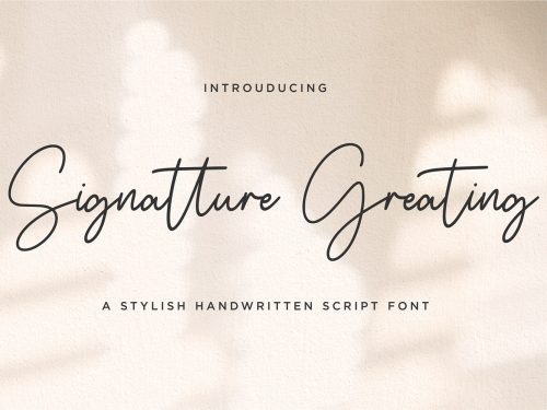 Signatture Greating Free Font