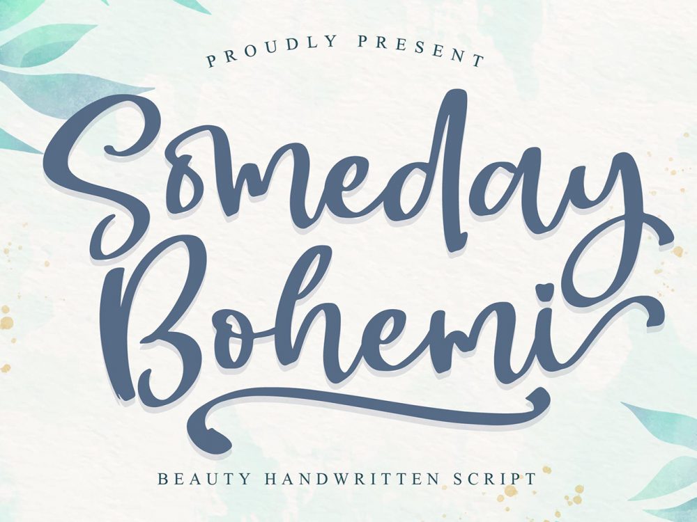 Someday Bohemi Free Font
