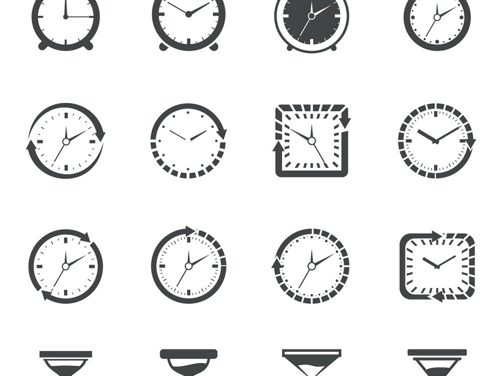 Time Icon Collection Free Vector Icons