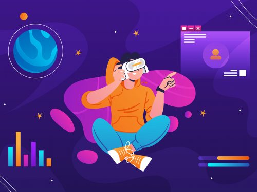 Virtual Reality Concept Illustration