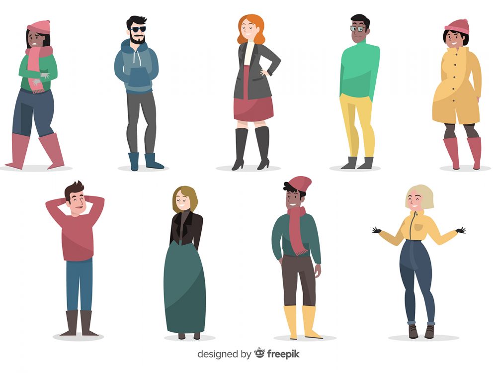 Young People Vector Icons