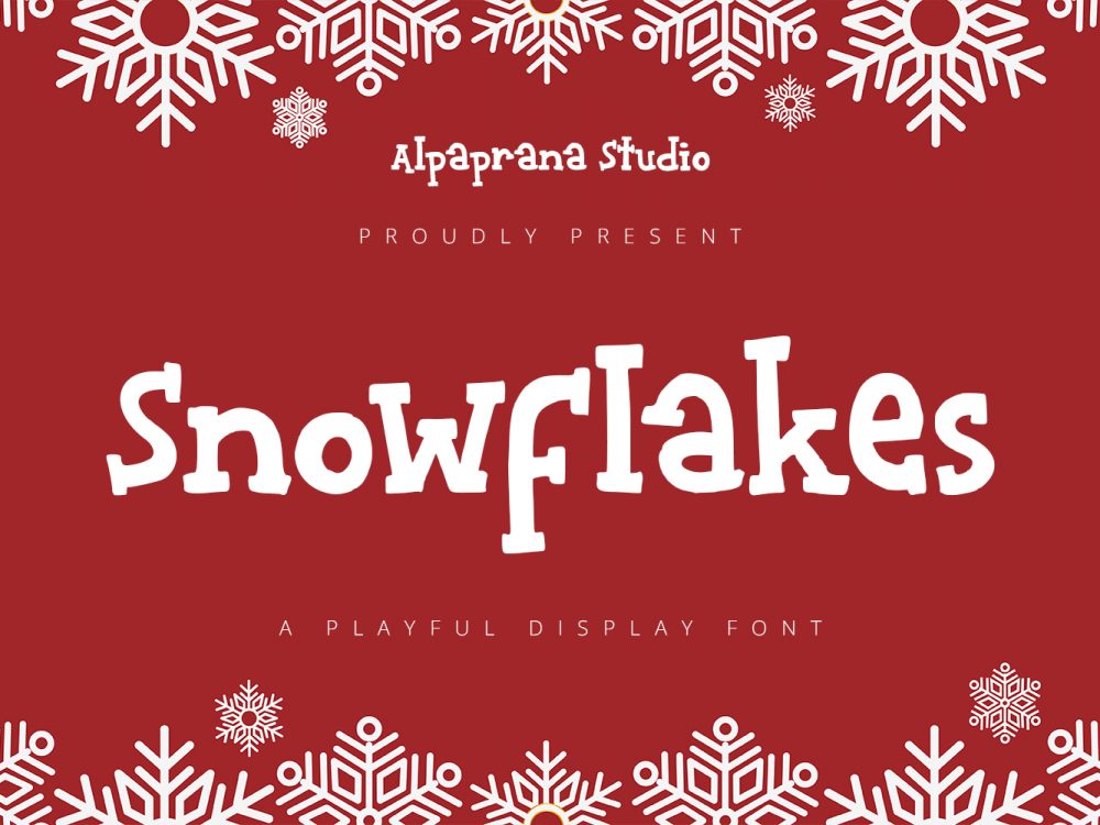 Snowflakes Free Font