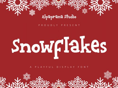 Snowflakes Free Font