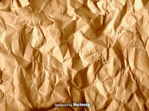 Brown Crumpled Paper Texture