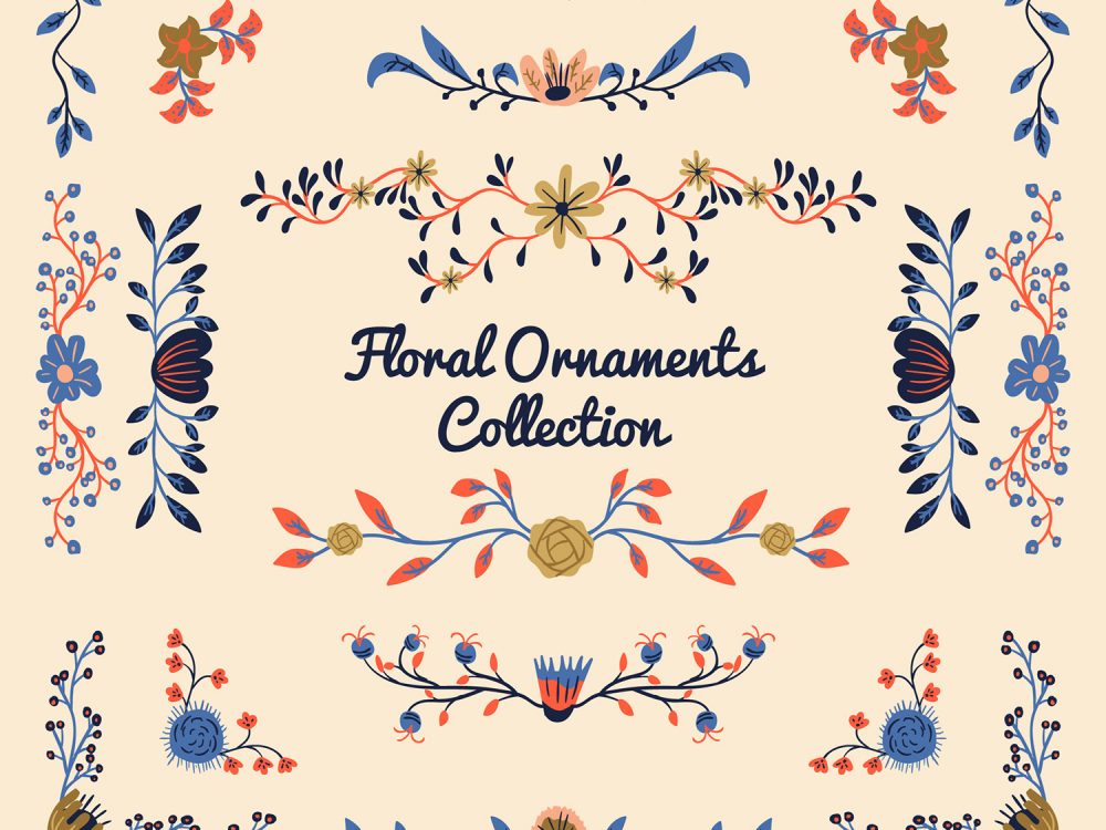 Colorful Floral Ornament