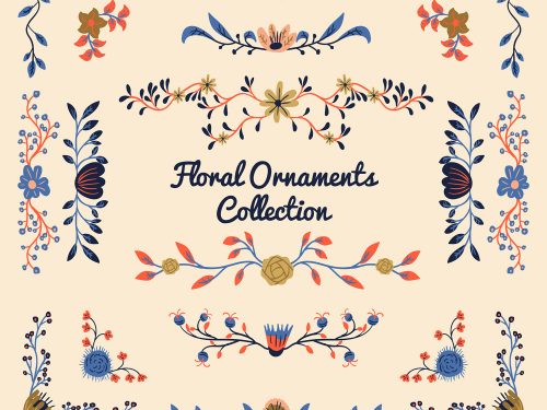 Colorful Floral Ornament