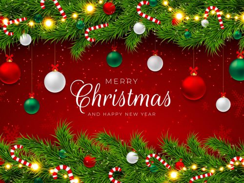 Free Vector Gradient Christmas Tinsel Background