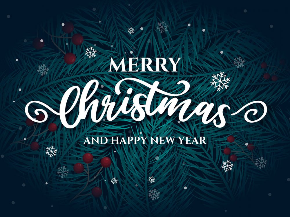 Free Vector Merry Christmas Lettering