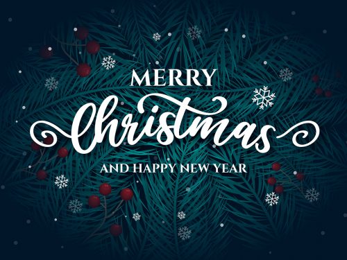 Free Vector Merry Christmas Lettering