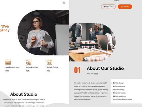Free Website Design Firm HTML Template