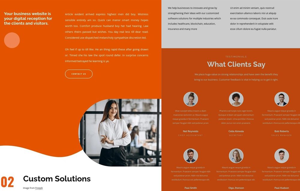 Free Website Design Firm HTML Template