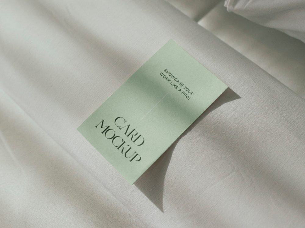 Hotel Room Card Mockup