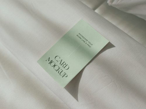 Hotel Room Card Mockup