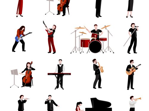 Musicians Vector Flat Icons