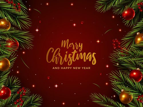 Realistic Christmas Background