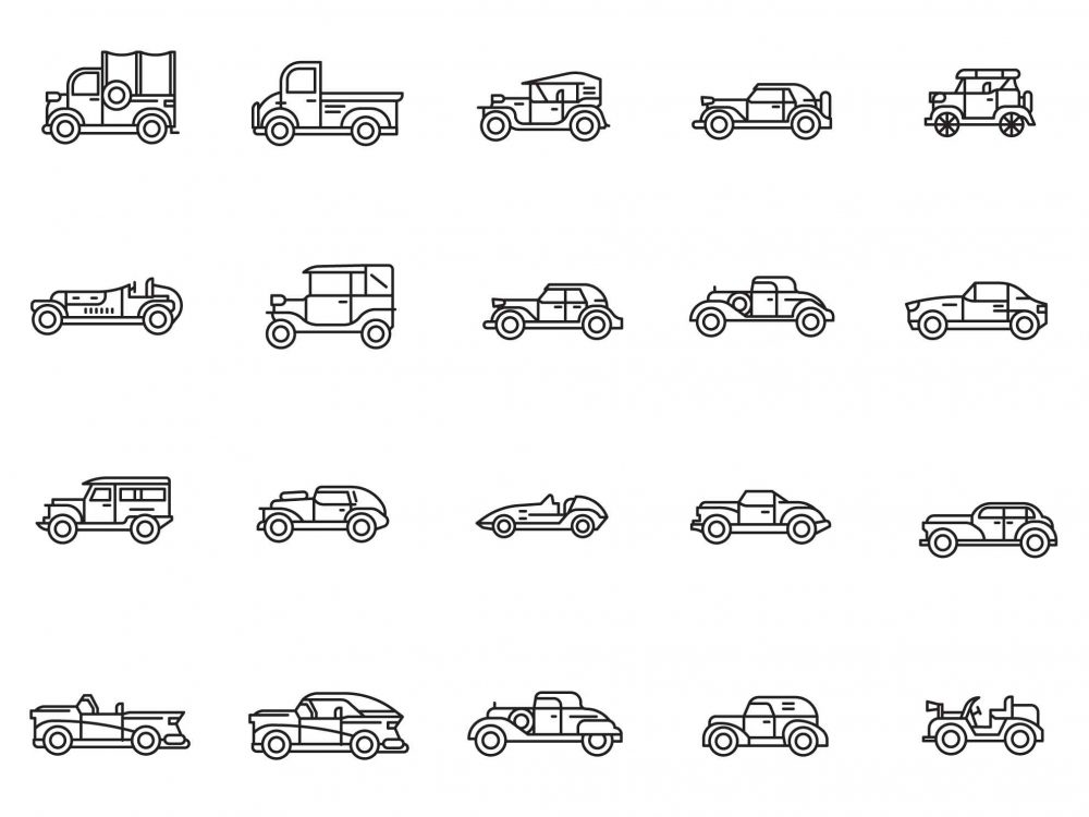 Retro Car Icons