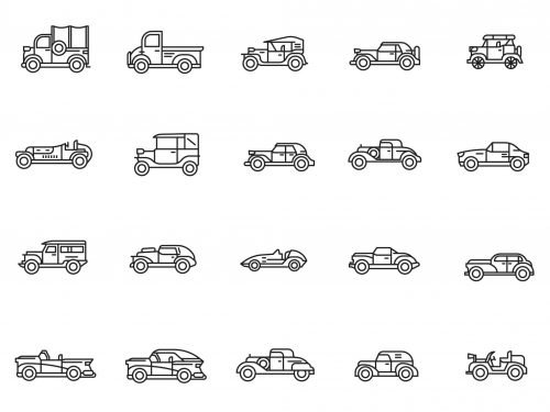 Retro Car Icons
