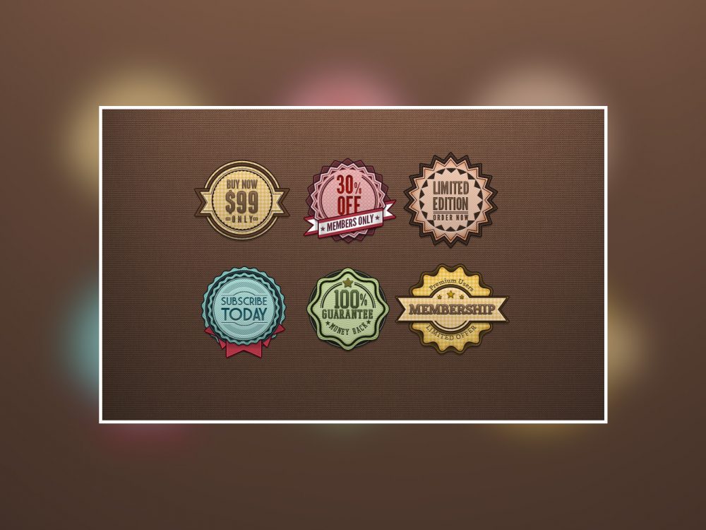 Retro Free Vintage Badges