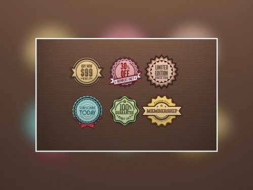 Retro Free Vintage Badges