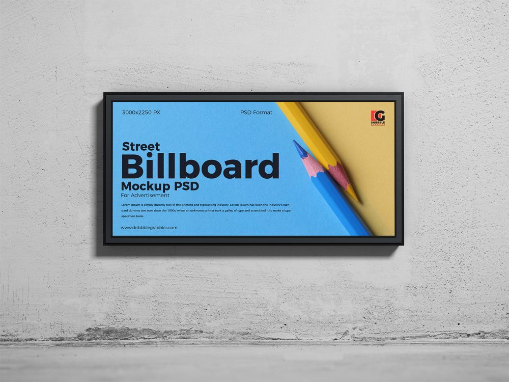 Street Billboard Mockup