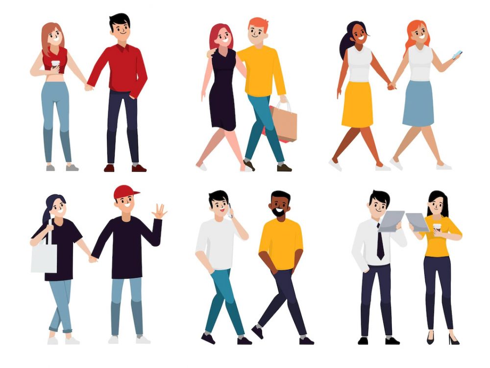 Young People Vector Icons