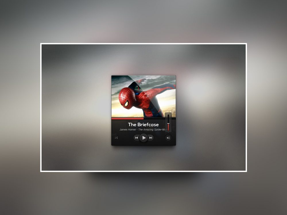 Dark UI Music Player Design