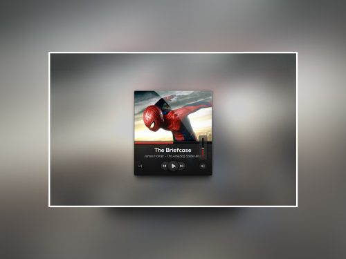 Dark UI Music Player Design