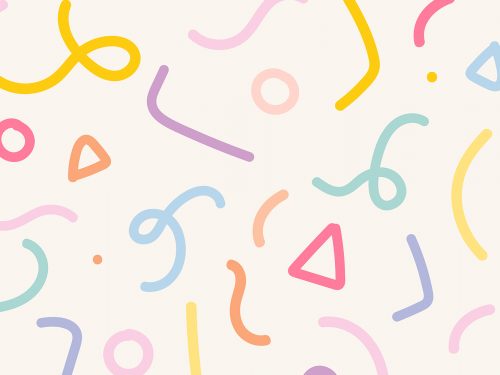 Cute Memphis Free Pattern