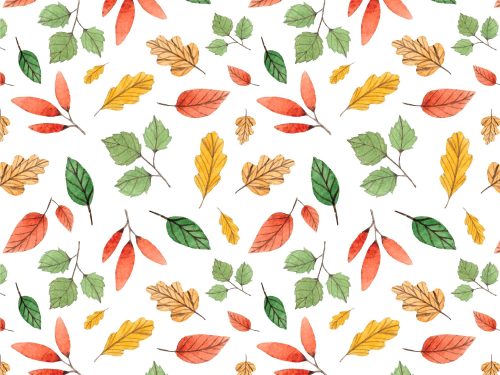 Autumn Season Hand Drawn Free Pattern