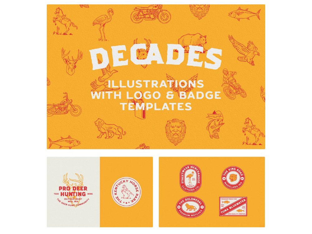 Decades: Badge & Logo Templates