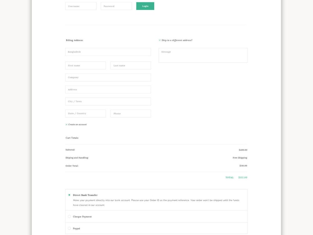 E-commerce Website Template