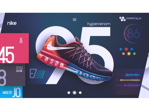Free Futuristic UI/UX Nike Design